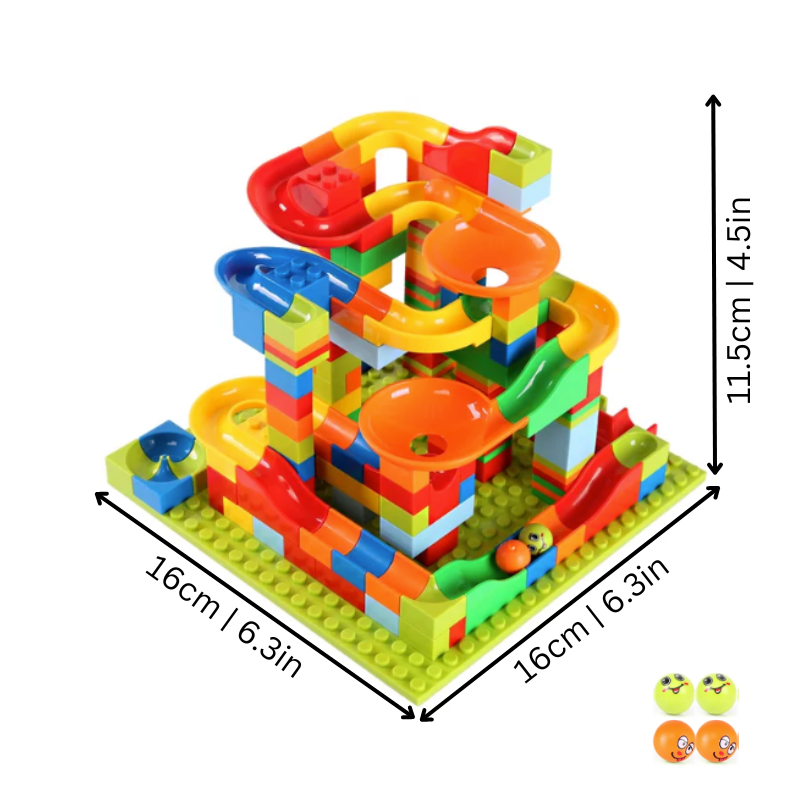 MazeCrafter™ – Marble Run Construction Kit – Build, Learn, and Play