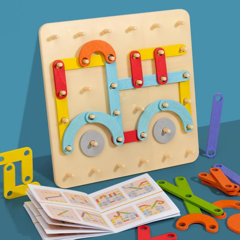 ShapeBright™ – Montessori Wooden Puzzle – Cognitive Learning Toy