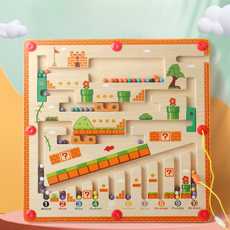 MazeMeadow™ – Wooden Magnetic Maze – Guided Puzzle Play