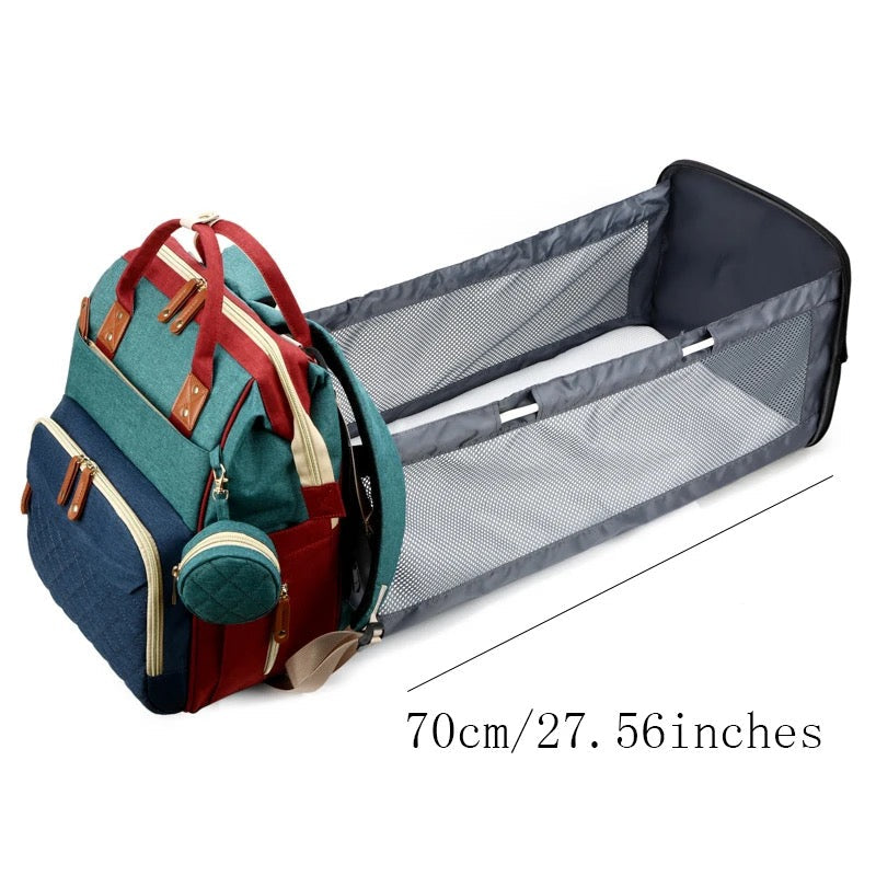 NappyNest™ – 2-in-1 Baby Backpack – Portable Changing Station