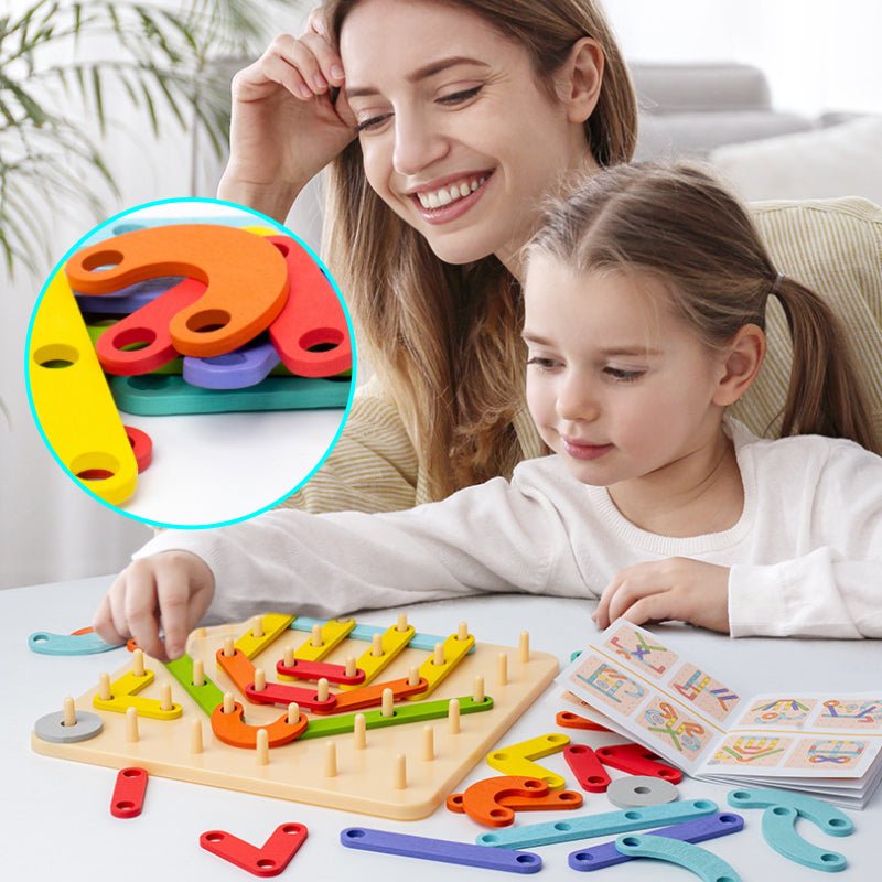 ShapeBright™ – Montessori Wooden Puzzle – Cognitive Learning Toy
