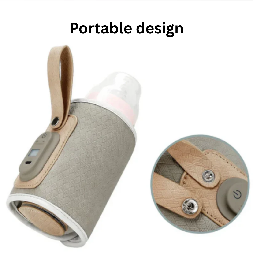 WarmSip™ – Portable USB Bottle Warmer – 7-Setting Temperature Control