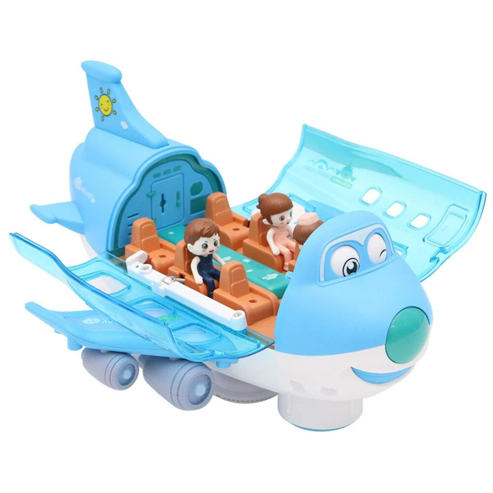 SkySpin™ – Light-Up Airplane Toy – 360° Spinning Play Fun