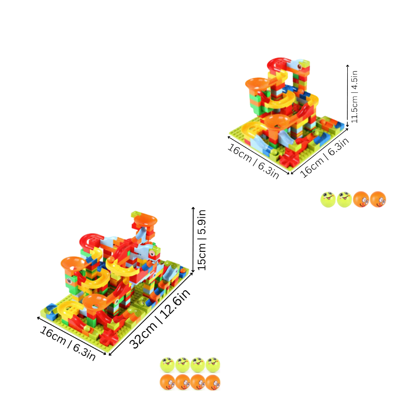 MazeCrafter™ – Marble Run Construction Kit – Build, Learn, and Play