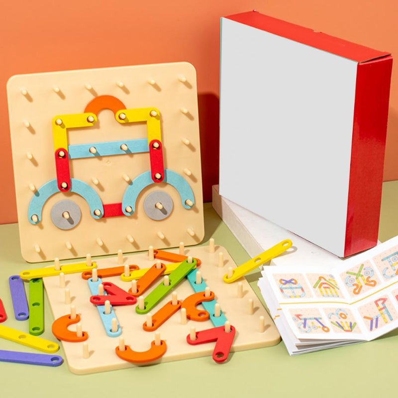 ShapeBright™ – Montessori Wooden Puzzle – Cognitive Learning Toy