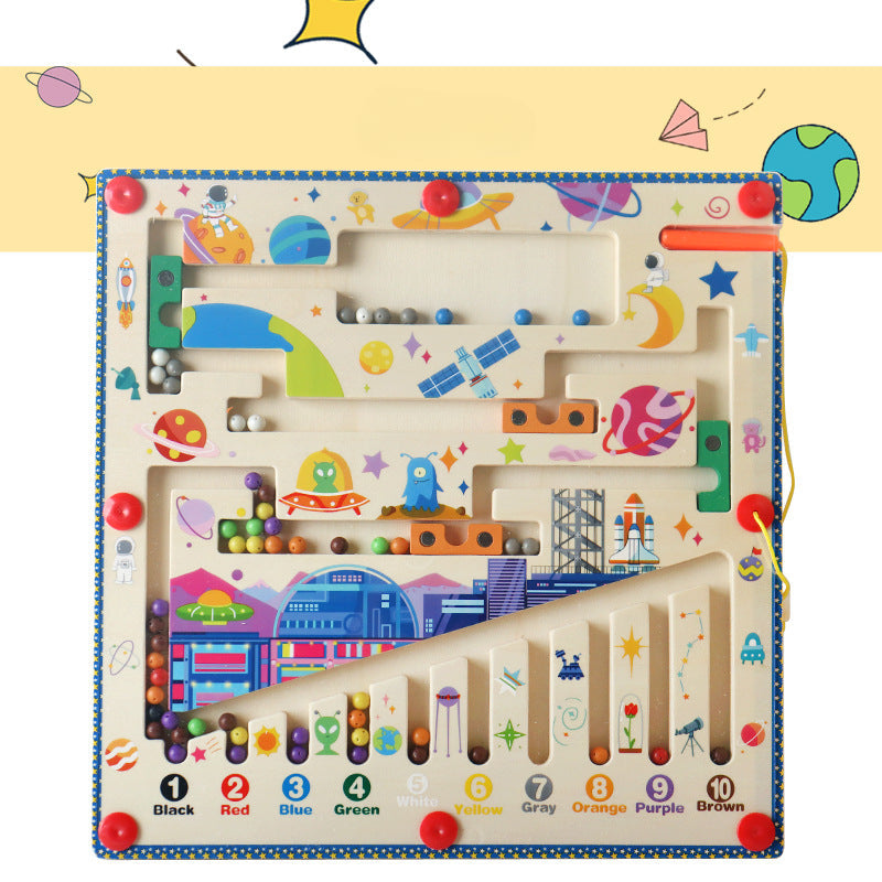 MazeMeadow™ – Wooden Magnetic Maze – Guided Puzzle Play