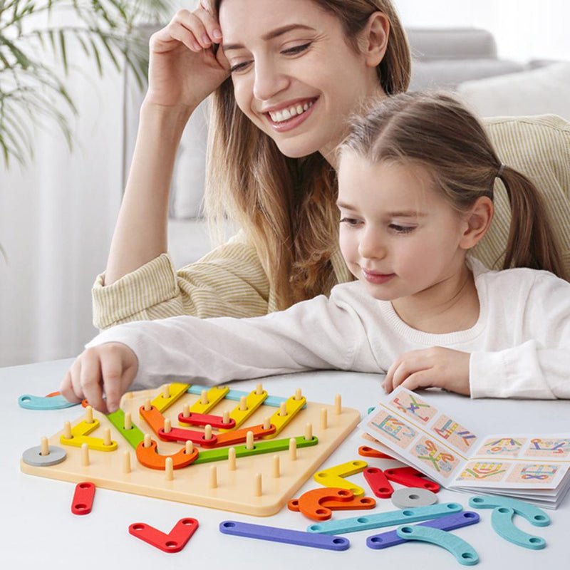 ShapeBright™ – Montessori Wooden Puzzle – Cognitive Learning Toy