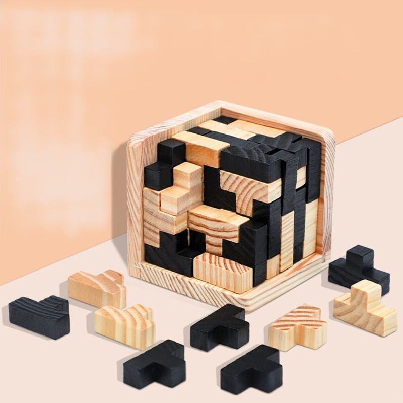 BrainCraft™ – Interactive Wooden Puzzle – Cognitive Skill Building Toy