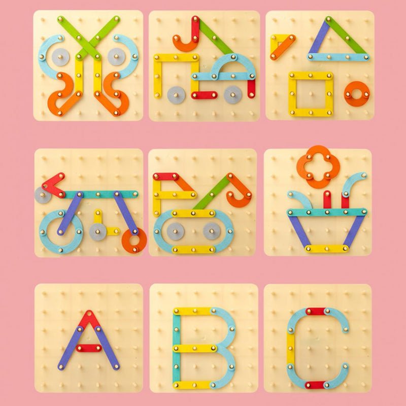 ShapeBright™ – Montessori Wooden Puzzle – Cognitive Learning Toy