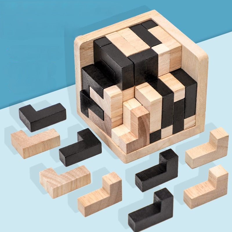 BrainCraft™ – Interactive Wooden Puzzle – Cognitive Skill Building Toy
