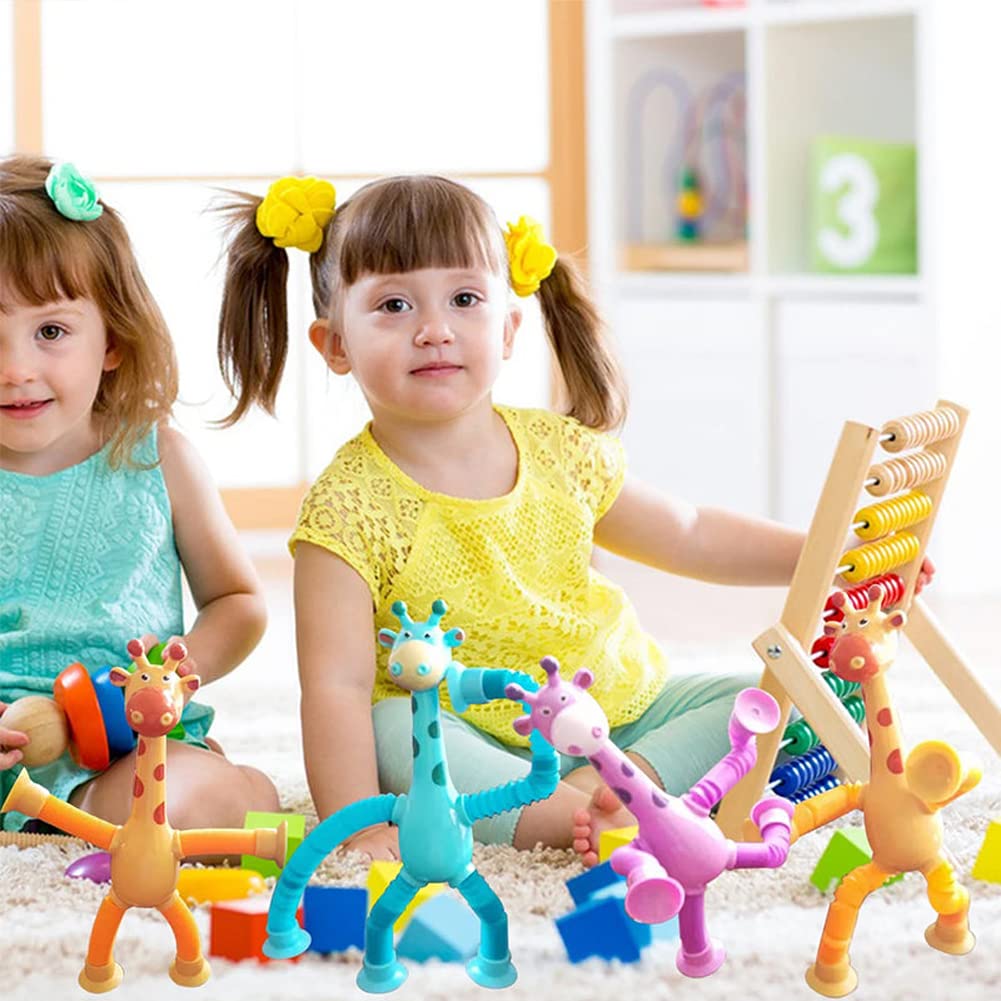 Giraffix™ – Stretchable Suction-Cup Giraffe – Imaginative Animal Toy