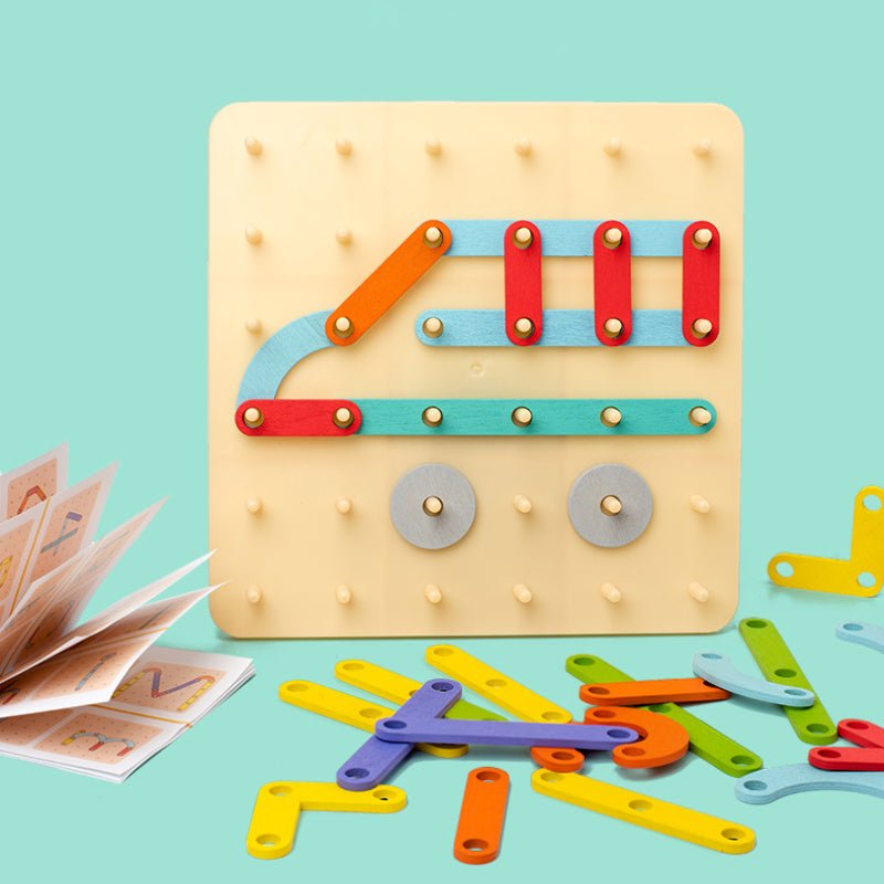 ShapeBright™ – Montessori Wooden Puzzle – Cognitive Learning Toy