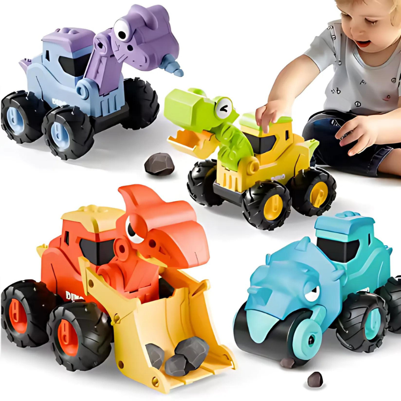 DinoDash™ – Push & Go Dinosaur Vehicle Set – Imaginative Play for Toddlers