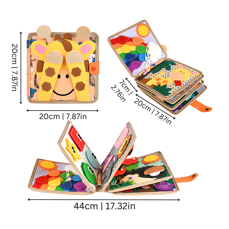 BrightNest™ – Montessori Quiet Book – Early Learning Fun