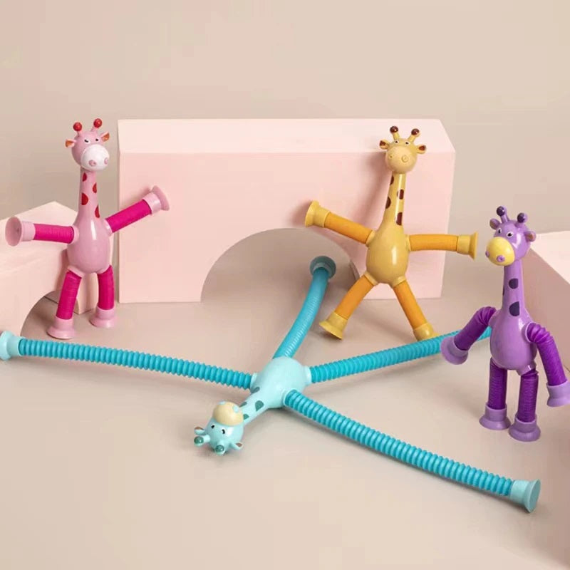 Giraffix™ – Stretchable Suction-Cup Giraffe – Imaginative Animal Toy