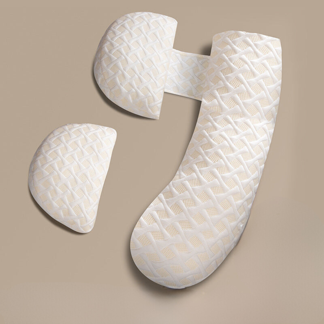 DreamNest™ – Ergonomic Pregnancy Pillow – Full-Body Support for Restful Sleep