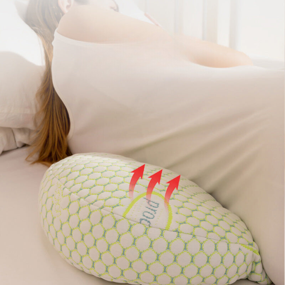DreamNest™ – Ergonomic Pregnancy Pillow – Full-Body Support for Restful Sleep