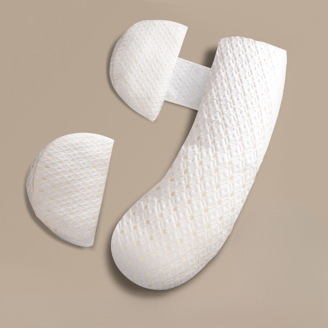 DreamNest™ – Ergonomic Pregnancy Pillow – Full-Body Support for Restful Sleep