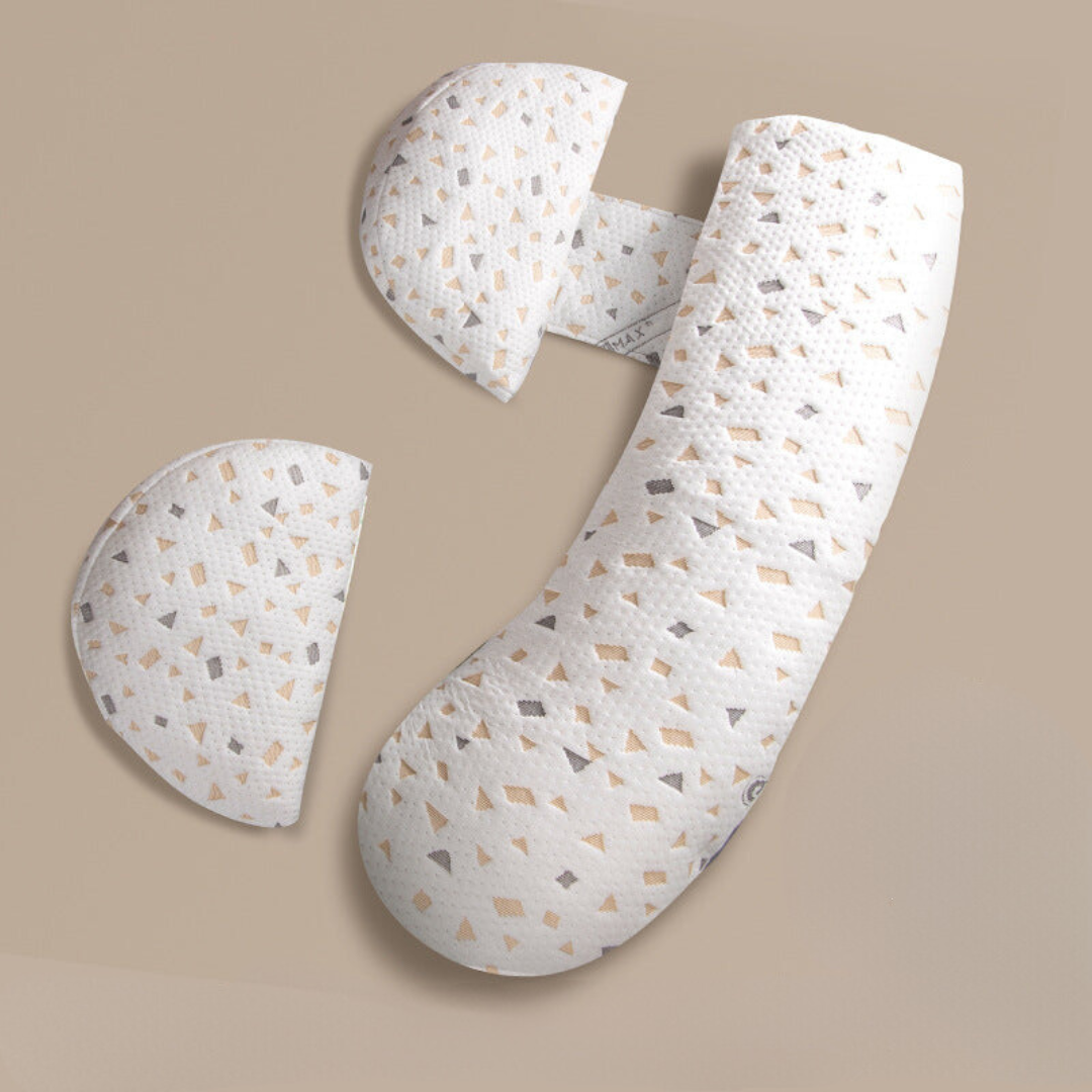 DreamNest™ – Ergonomic Pregnancy Pillow – Full-Body Support for Restful Sleep