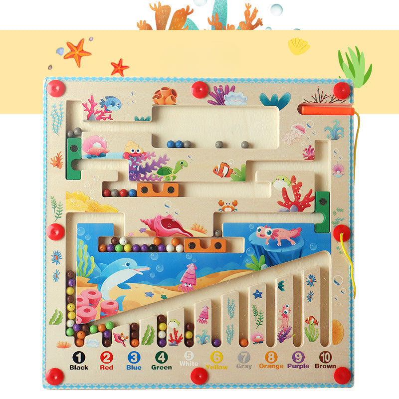 MazeMeadow™ – Wooden Magnetic Maze – Guided Puzzle Play