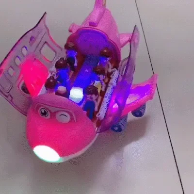 SkySpin™ – Light-Up Airplane Toy – 360° Spinning Play Fun