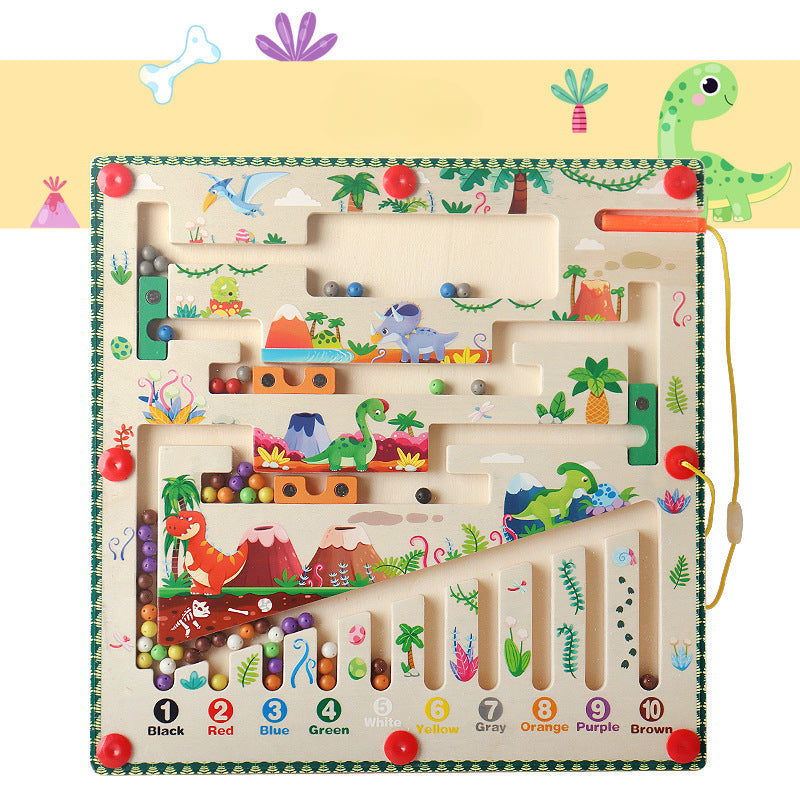 MazeMeadow™ – Wooden Magnetic Maze – Guided Puzzle Play
