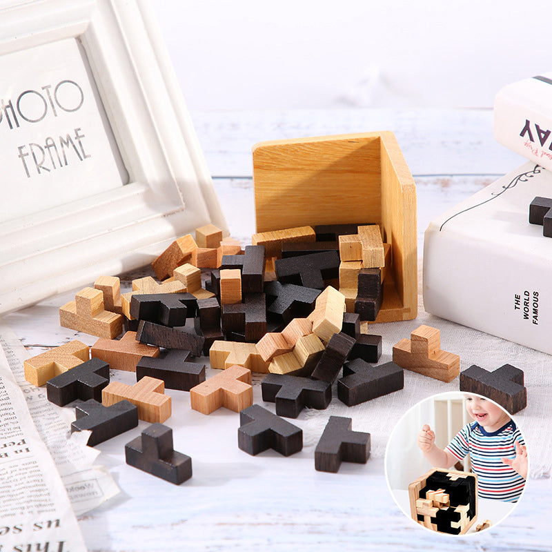 BrainCraft™ – Interactive Wooden Puzzle – Cognitive Skill Building Toy