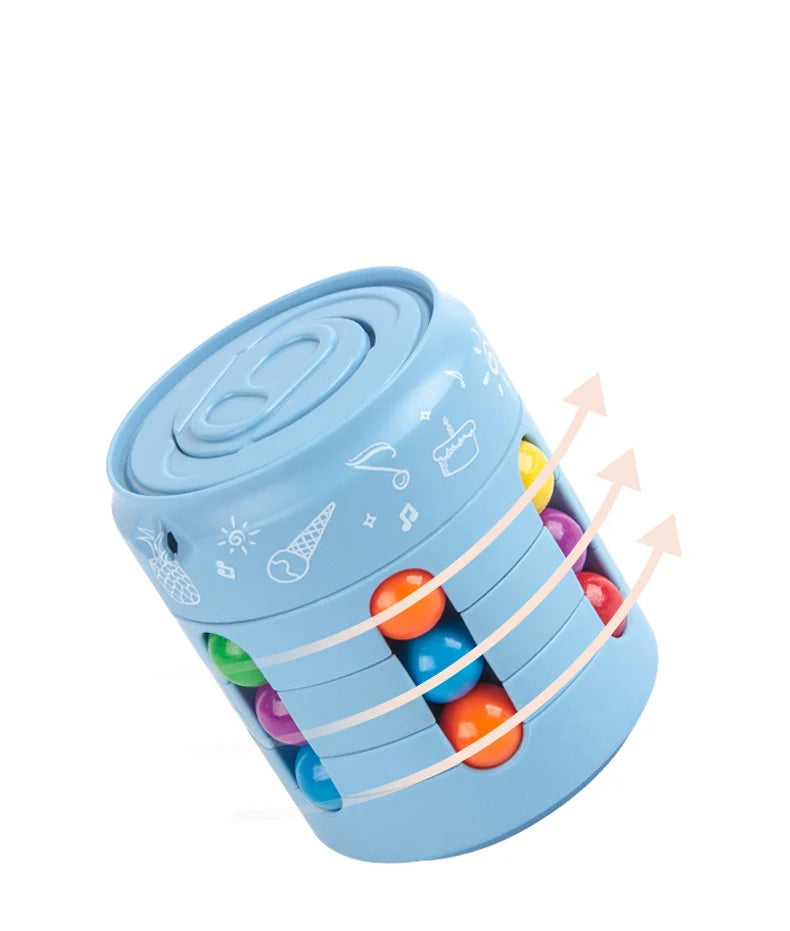 SpinLogic™ – Rotating Puzzle Fidget Cube – Stress Relief Toy