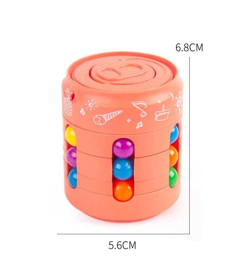 SpinLogic™ – Rotating Puzzle Fidget Cube – Stress Relief Toy