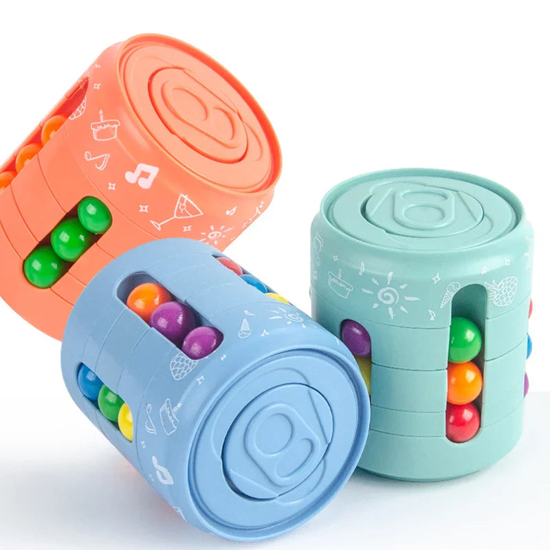 SpinLogic™ – Rotating Puzzle Fidget Cube – Stress Relief Toy