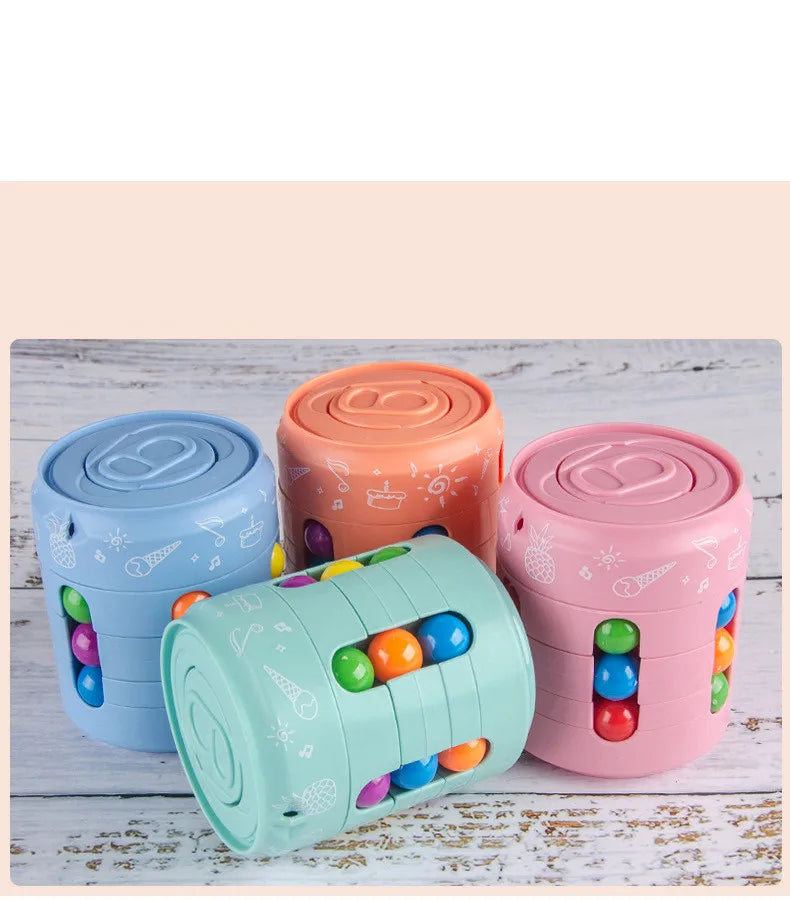 SpinLogic™ – Rotating Puzzle Fidget Cube – Stress Relief Toy