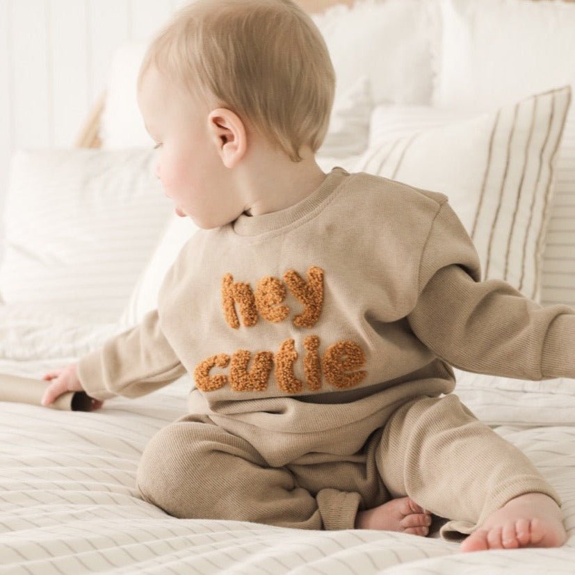 HeyCutieSet™ – Soft Cotton Baby Outfit – Unisex Toddler Clothing