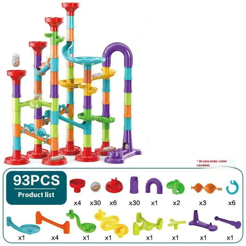 MarbleMaze™ – Modular Marble Run – Build, Learn, and Play with Endless Possibilities