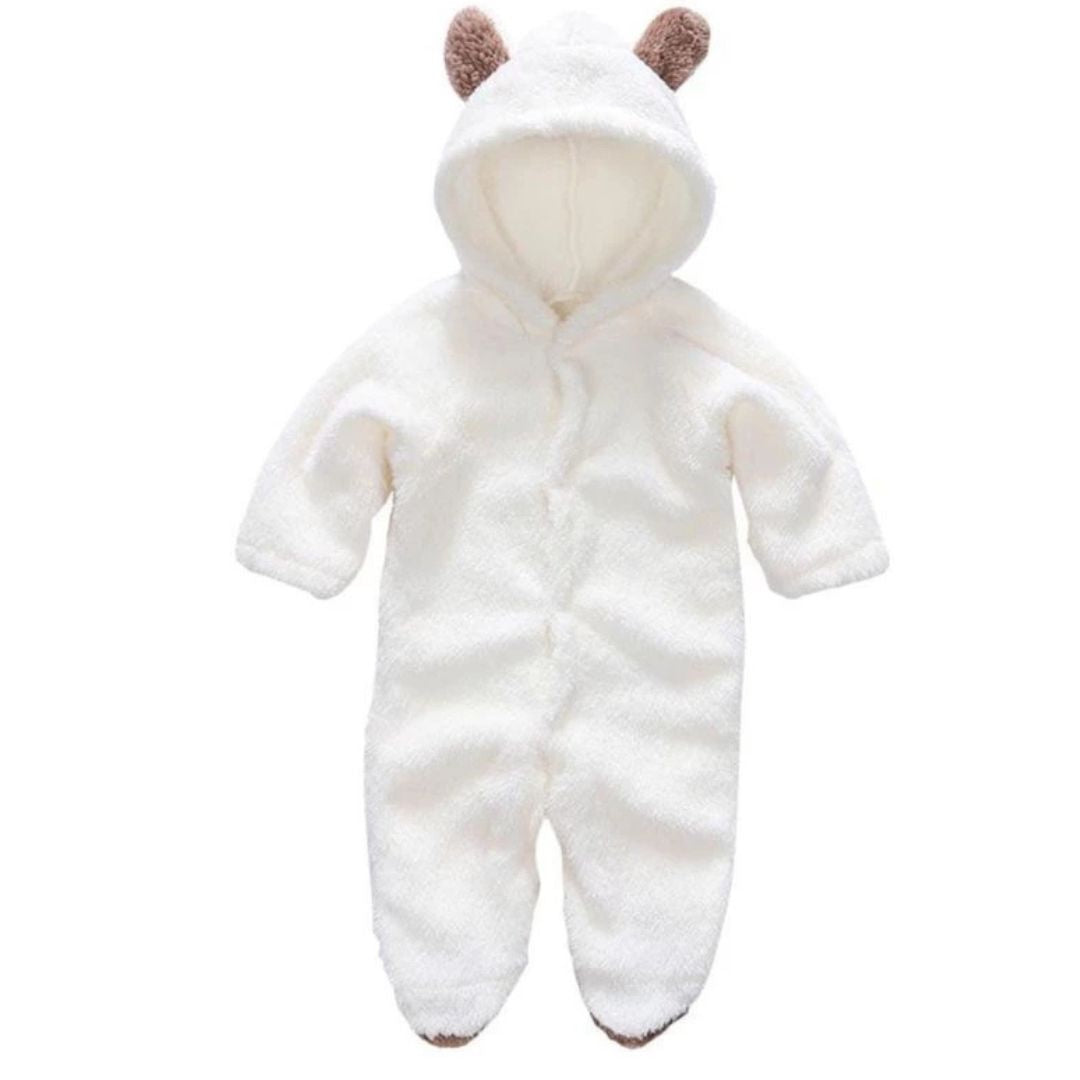 BearSnuggle™ – Soft Hooded Baby Onesie – Cuddly Everyday Wear