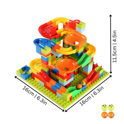 MazeCrafter™ – Marble Run Construction Kit – Build, Learn, and Play