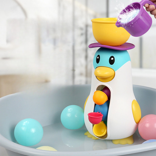 SpinSplash™ – Windmill Penguin Bath Toy – Interactive Water Play for Toddlers