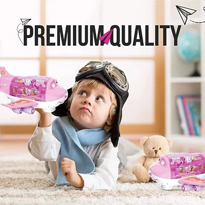 SkySpin™ – Light-Up Airplane Toy – 360° Spinning Play Fun