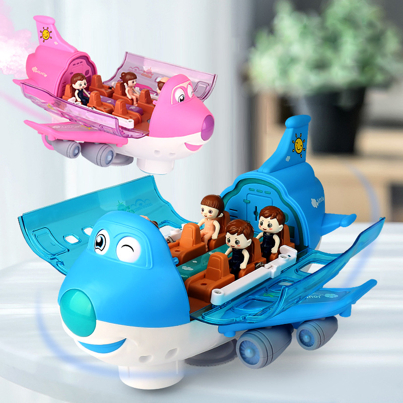 SkySpin™ – Light-Up Airplane Toy – 360° Spinning Play Fun