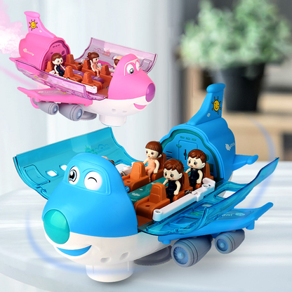 SkySpin™ – Light-Up Airplane Toy – 360° Spinning Play Fun