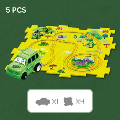 FlexiTrack™ – Modular Racing Track Set – Build, Race, and Rebuild for Endless Fun