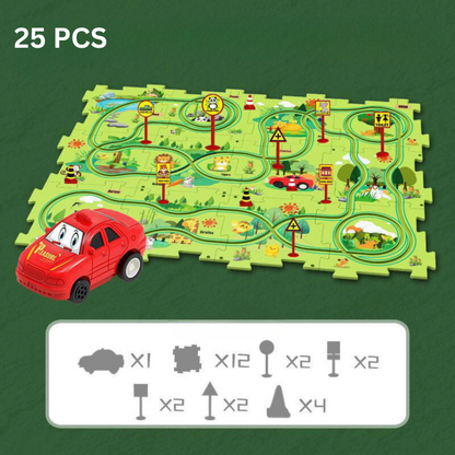 FlexiTrack™ – Modular Racing Track Set – Build, Race, and Rebuild for Endless Fun