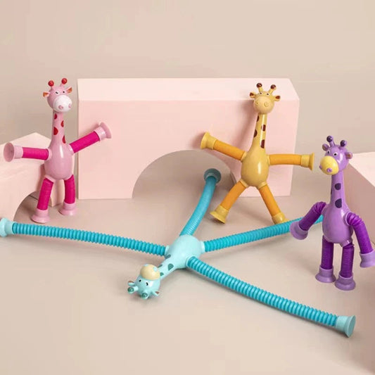 Giraffix™ – Stretchable Suction-Cup Giraffe – Imaginative Animal Toy