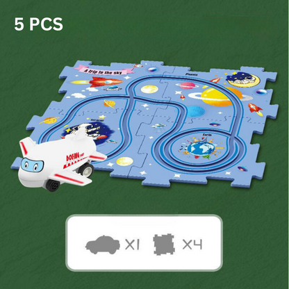 FlexiTrack™ – Modular Racing Track Set – Build, Race, and Rebuild for Endless Fun