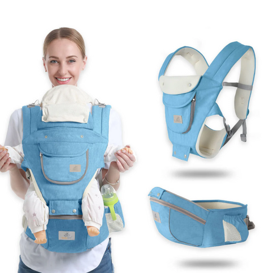 CarryMate™ – 3-in-1 Ergonomic Baby Carrier – Comfort and Convenience for Active Families