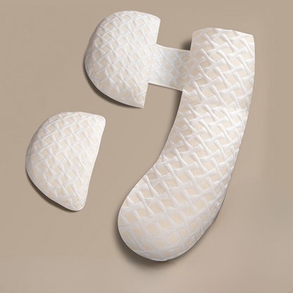 DreamNest™ – Ergonomic Pregnancy Pillow – Full-Body Support for Restful Sleep