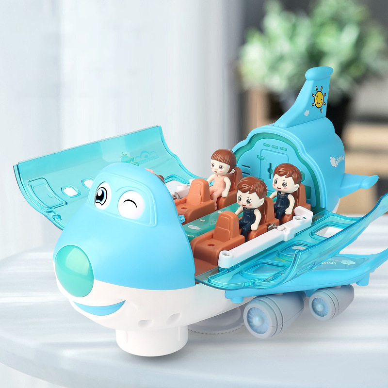 SkySpin™ – Light-Up Airplane Toy – 360° Spinning Play Fun