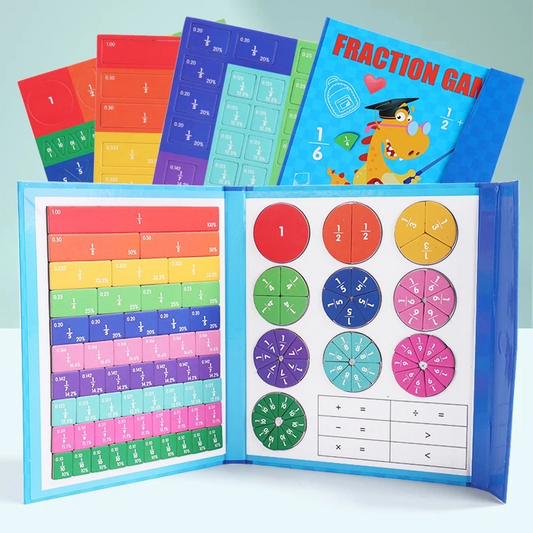 FractionFlex™ – Magnetic Fraction Puzzle – Visual Math Mastery